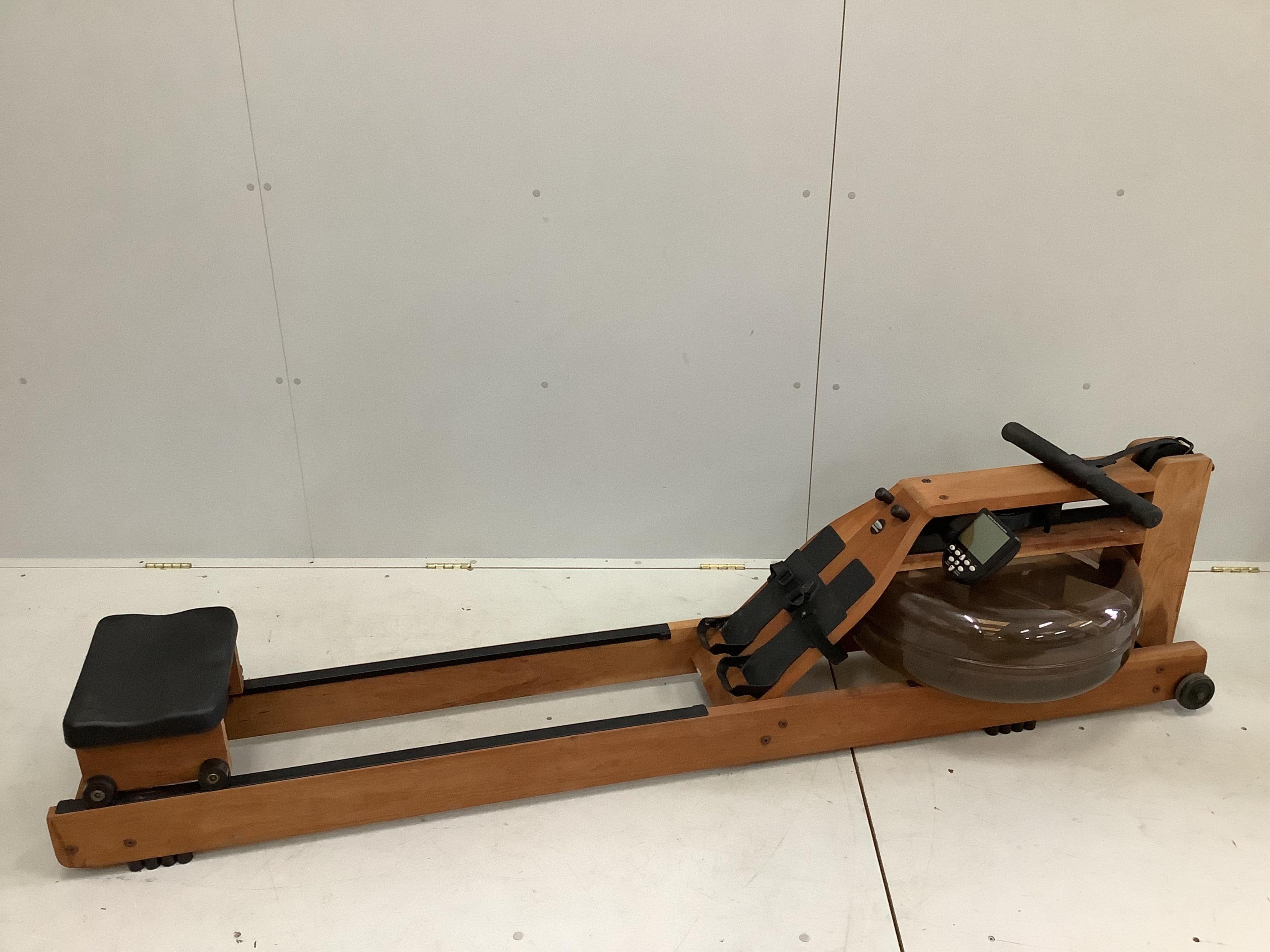 A 'Water Rower' rowing machine. Condition - fair